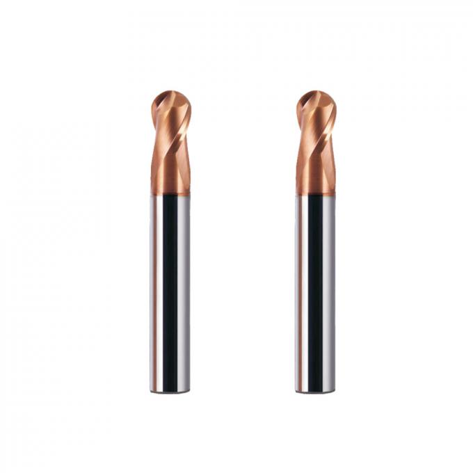 Nariz espiral Endmill de la bola del carburo de tungsteno del ángulo de Wxsoon 30