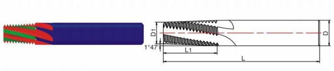Hilo Endmills del carburo de tungsteno de Wxsoon BSPT para el CNC que rosca el corte