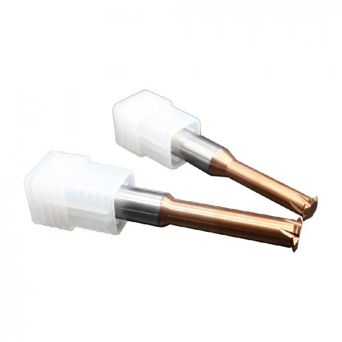M/Mf carburo de tungsteno escaso de la echada de 60 grados que rosca Endmills